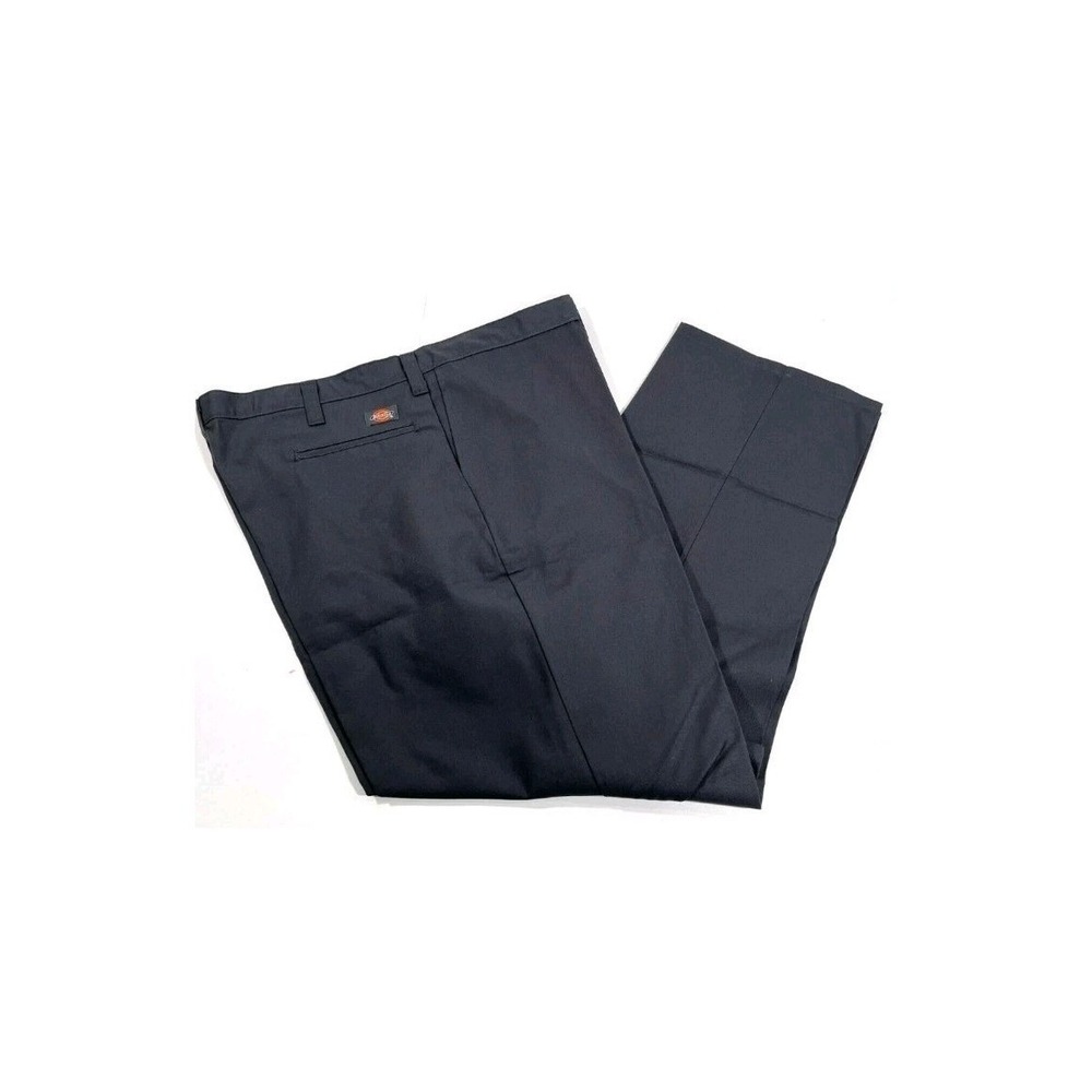 NEW MENS DICKIES LP812CH INDUSTRIAL FLAT FRONT PANTS CHARCOAL GREY 32x30
